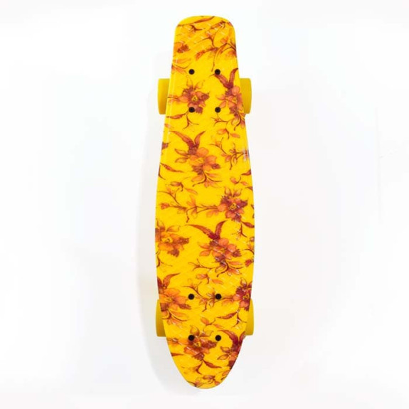Skateboard - Floral Yellow